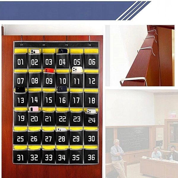 Numerowany Organizer na Smartfony Praktyczne Kieszonki na Telefony 36