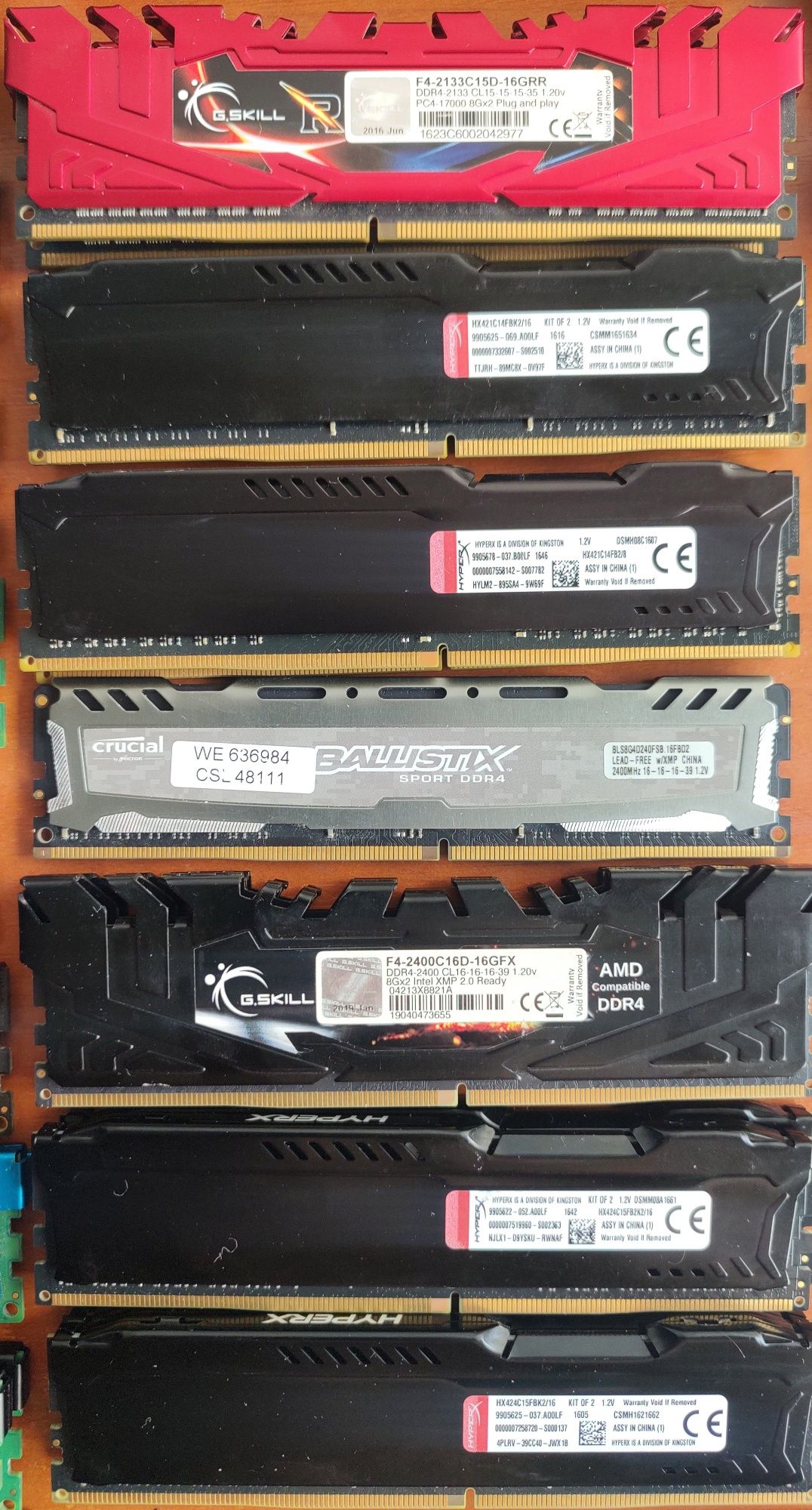 Ігрова оперативна пам'ять у радіаторах DDR3/4, 4/8/16Gb 1333-3200MHz