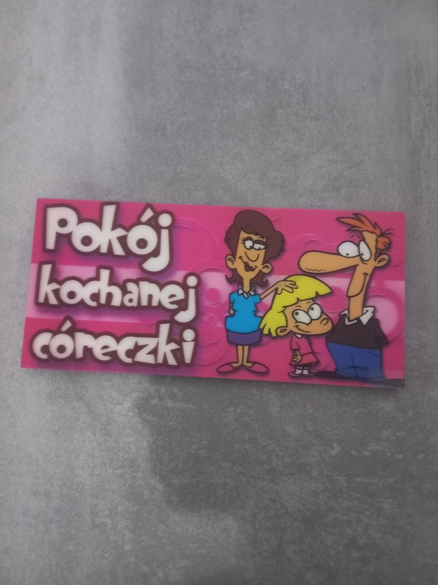 Naklejka na drzwii- pokój ukochanej córeczki