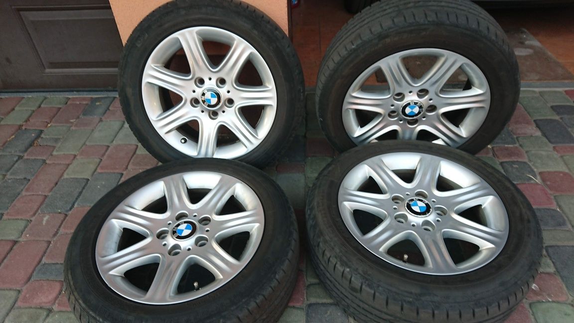 Felgi BMW 7.0x16" 5x120, ET40+opony Goodyear 205/55/16 GRATIS