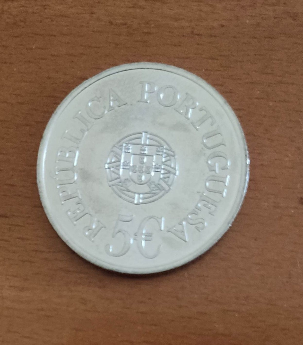 Moeda 5,00€ (euros) UNC - 200º Aniv. nascimento Camilo Castelo Branco