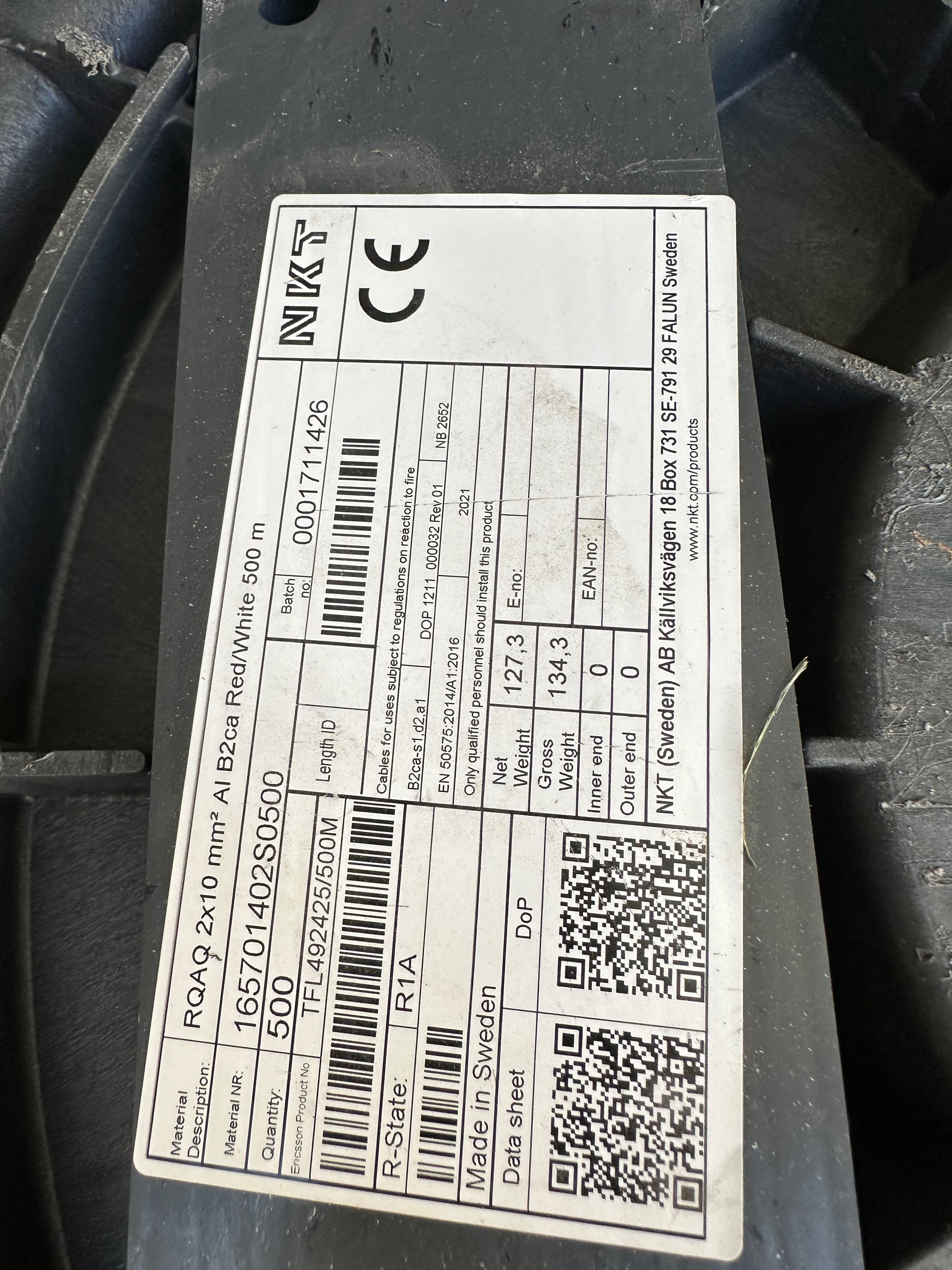 Nowy Kabel  energetyczny dla telekomunikacji firmy NKT 2x10 
RQAQ