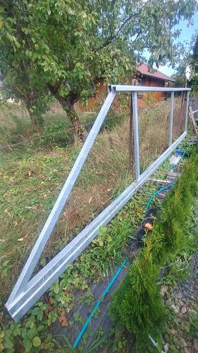 Brama przesuwna 4m prawa ocynk