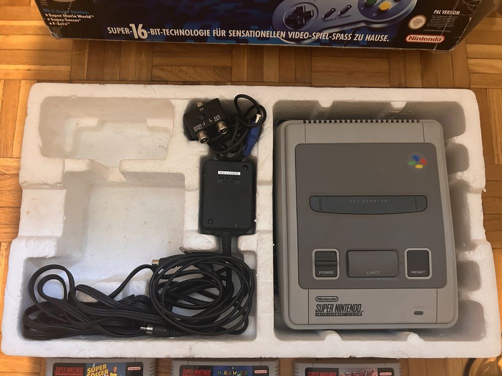 Konsola Super Nintendo SNES Power Set 3 + gry