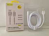Blavec Kabel Raptor pleciony - USB na Lightning - 2A 3 m CRA-UL2WS30
