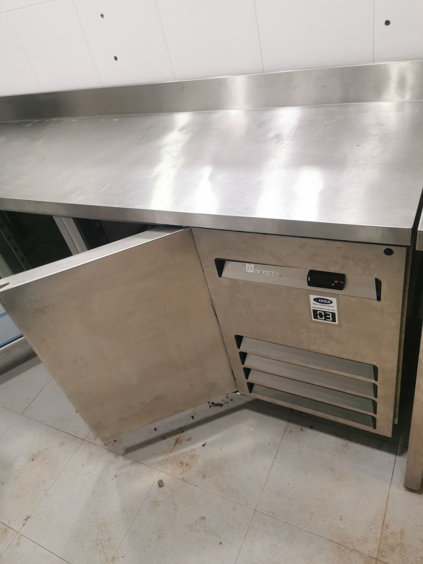 Bancada frio, frigorífica, Marecos