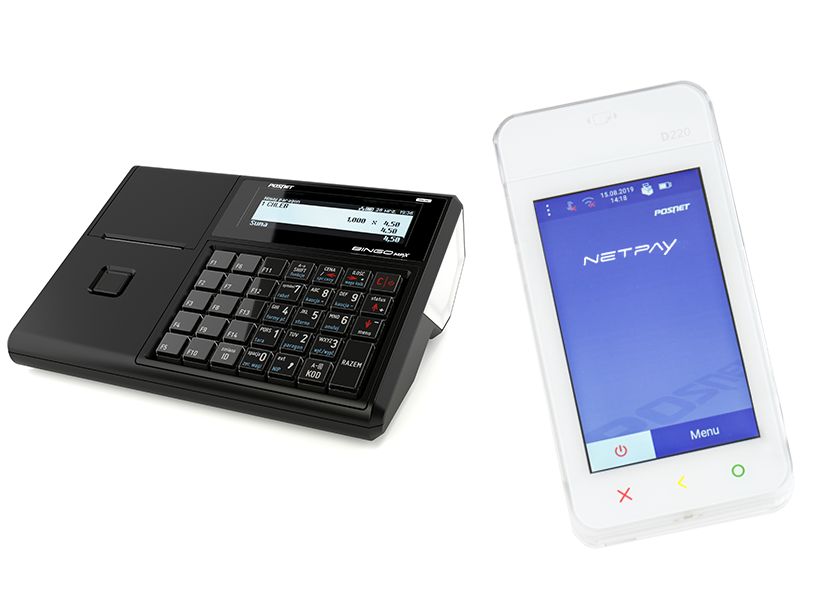 Kasa fiskalna Posnet Bingo Max Online + Terminal płatniczy Netpay