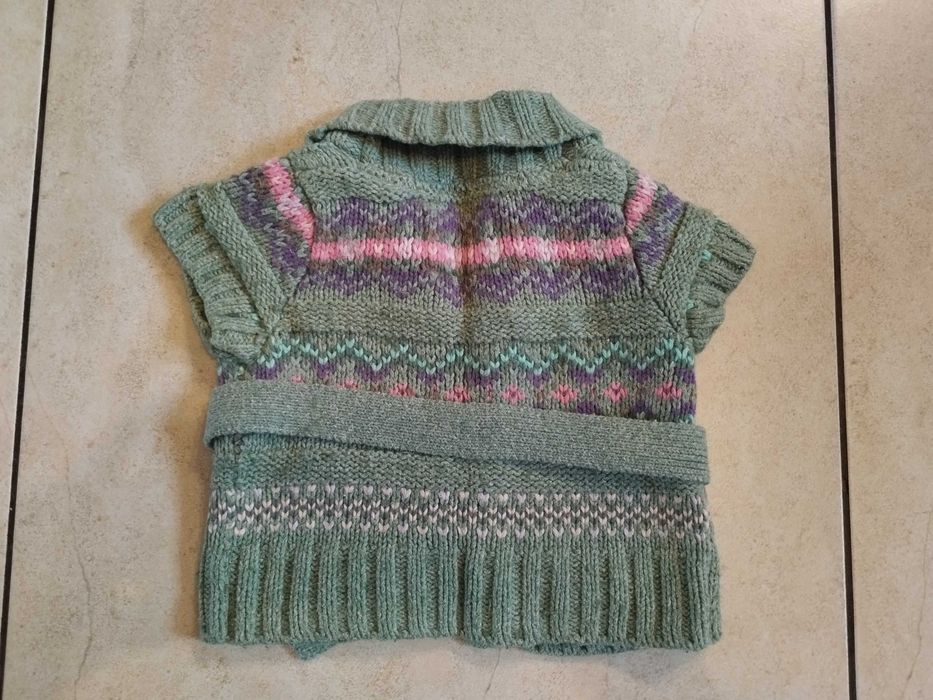 kamizelka bezrękawnik 62 wełna H&M