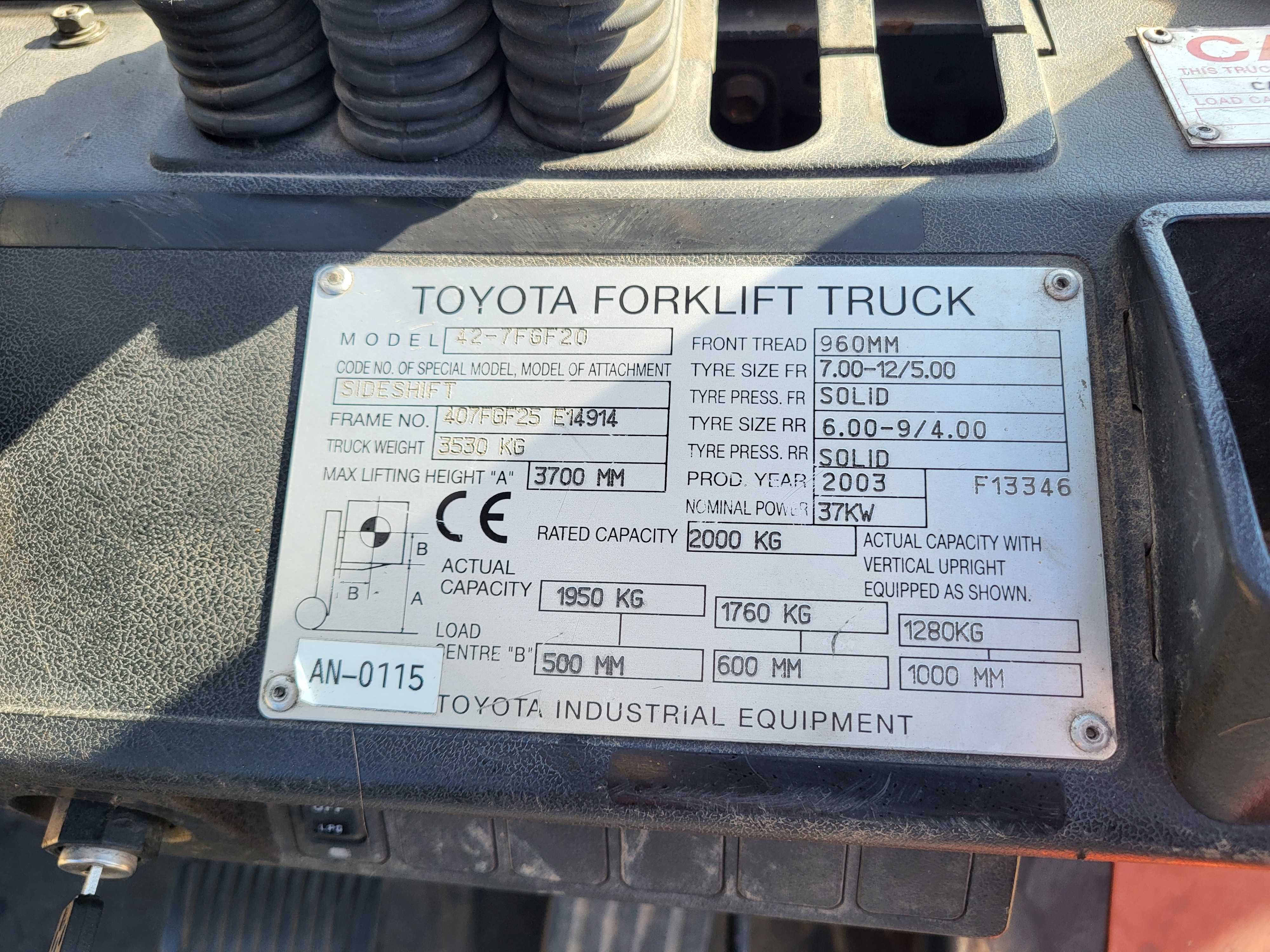 Wózek widłowy Toyota
