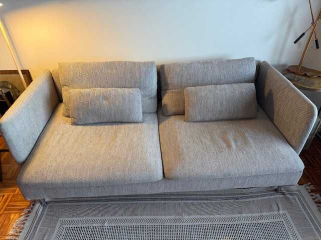 Sofá de 3 Lugares SÖDERHAMN "IKEA" Viarp bege/castanho