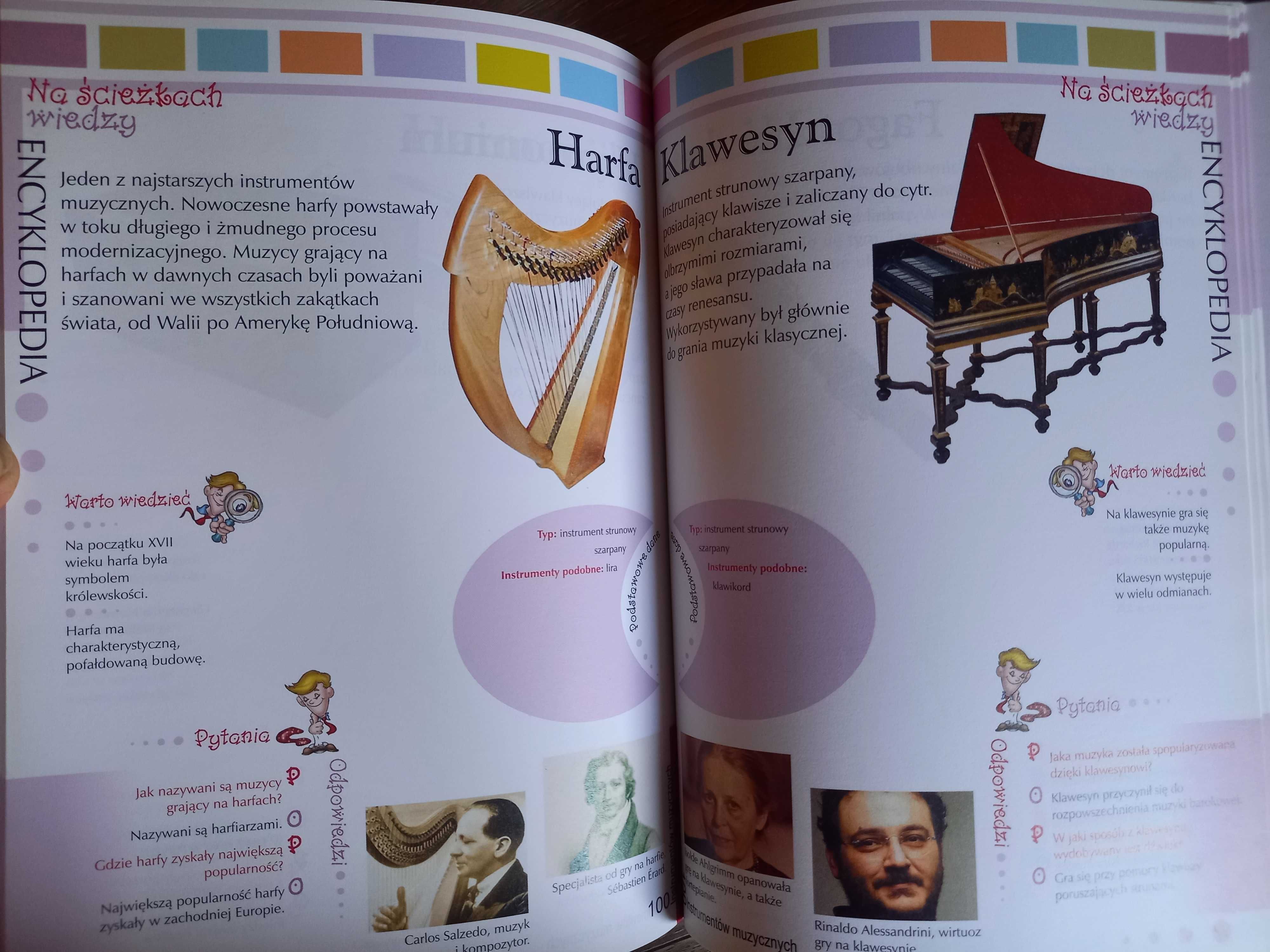 Encyklopedia instrumentów muzycznych dla dzieci instrumenty książka