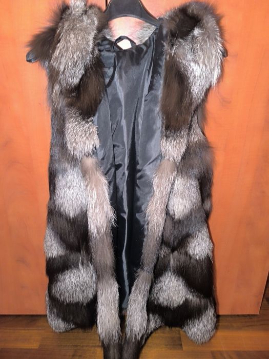 Kamizelka z naturalnego lisa M