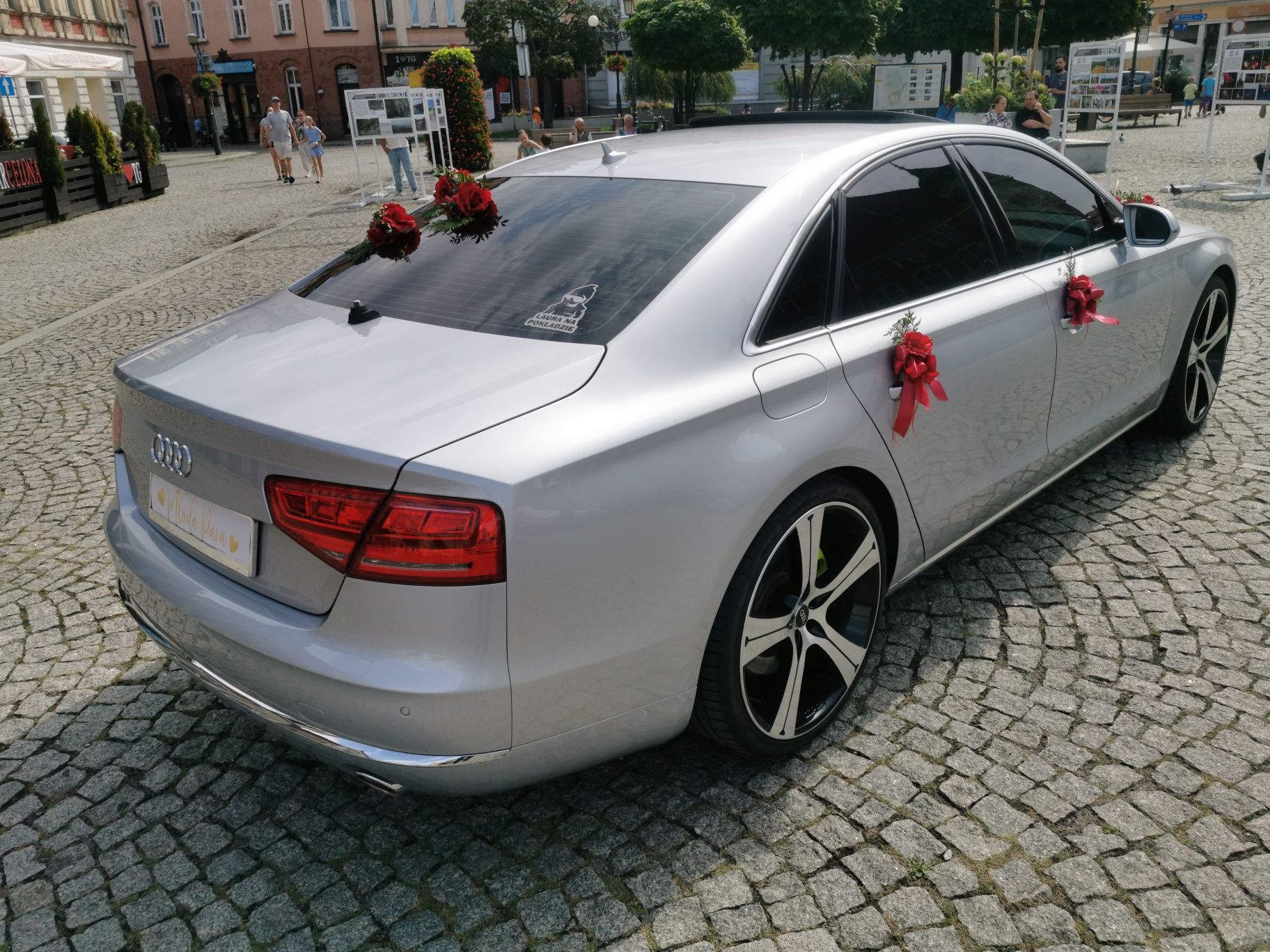Samochód do ślubu.  Audi A8 D4 4.2 TDI.  ŚLUB WESELE TRANSFER VIP