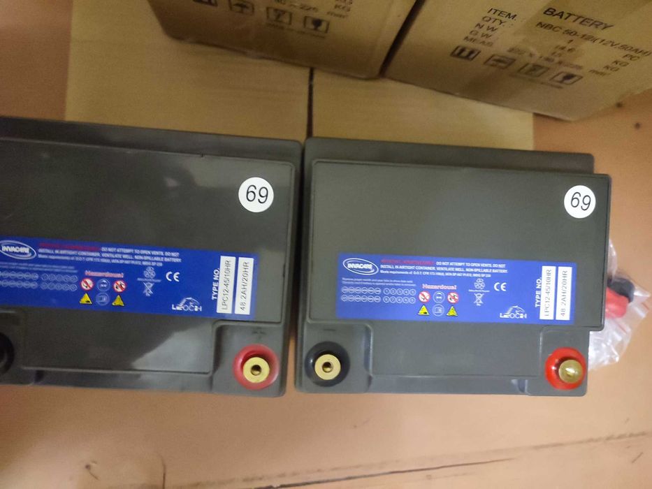 Продам аккумуляторы 48,2AH/20HR 2 штуки