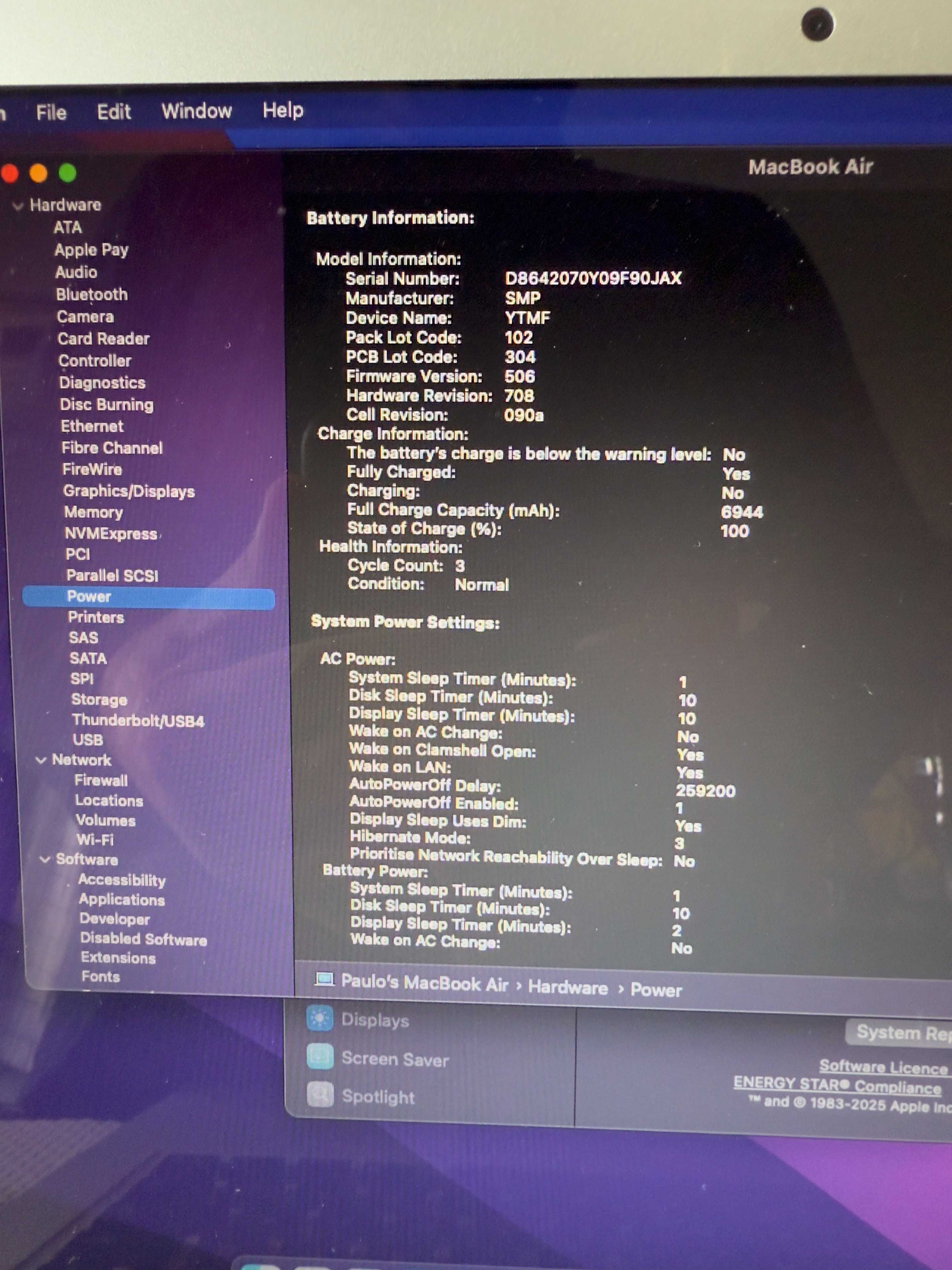 Apple Macbook Air 13'|i7 Core|8GB RAM|1TB SSD|Model A1466|Ano 2013