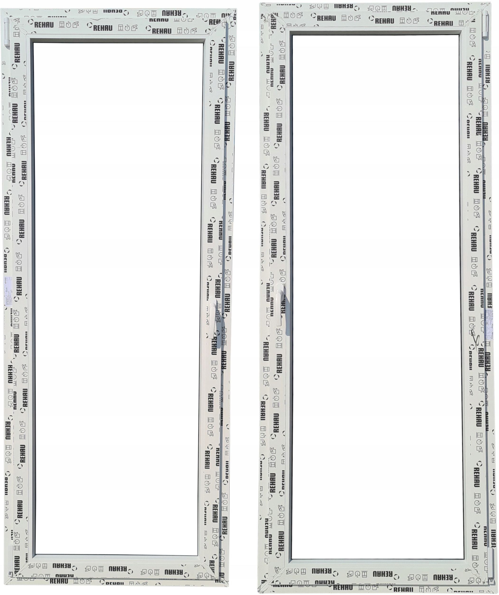 OKNA KacprzaK 90x210 OKNO BALKONOWE PCV NOWE Białe 900x2100