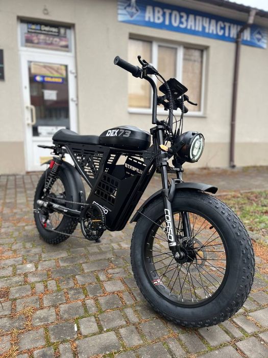 Електро фіт байк в кафе рейсер стилі Corso Dex-73