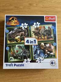 Nowe puzzle Trefl Jurassic World 4 w 1