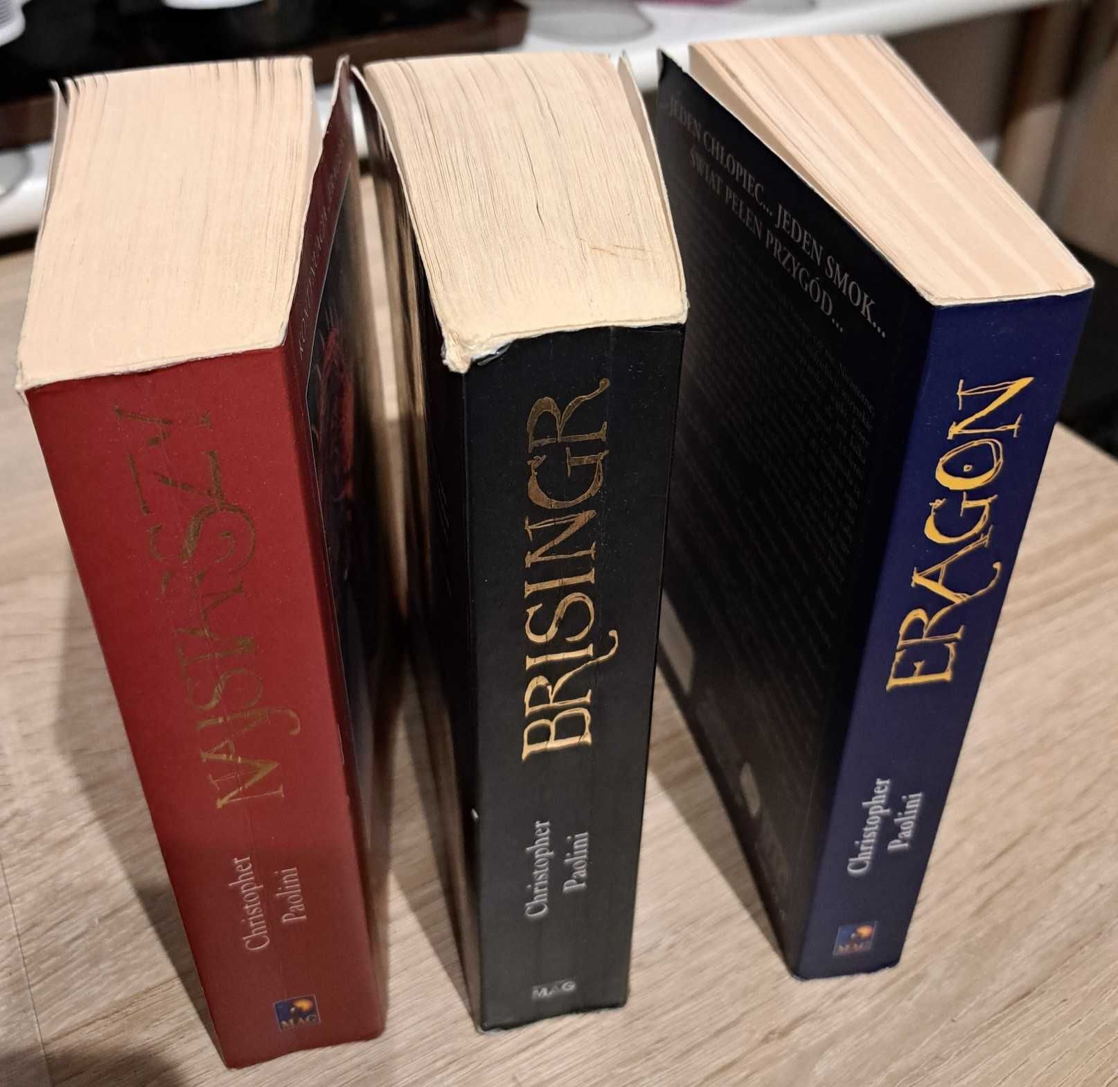 Eragon + 2 tomy, Christopher Paolini, miękka okładka stan b.dobry