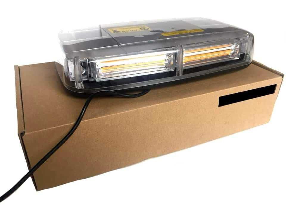 Lampa ostrzegawcza stroboskop kogut LED na magnes 48W 12-24V COB