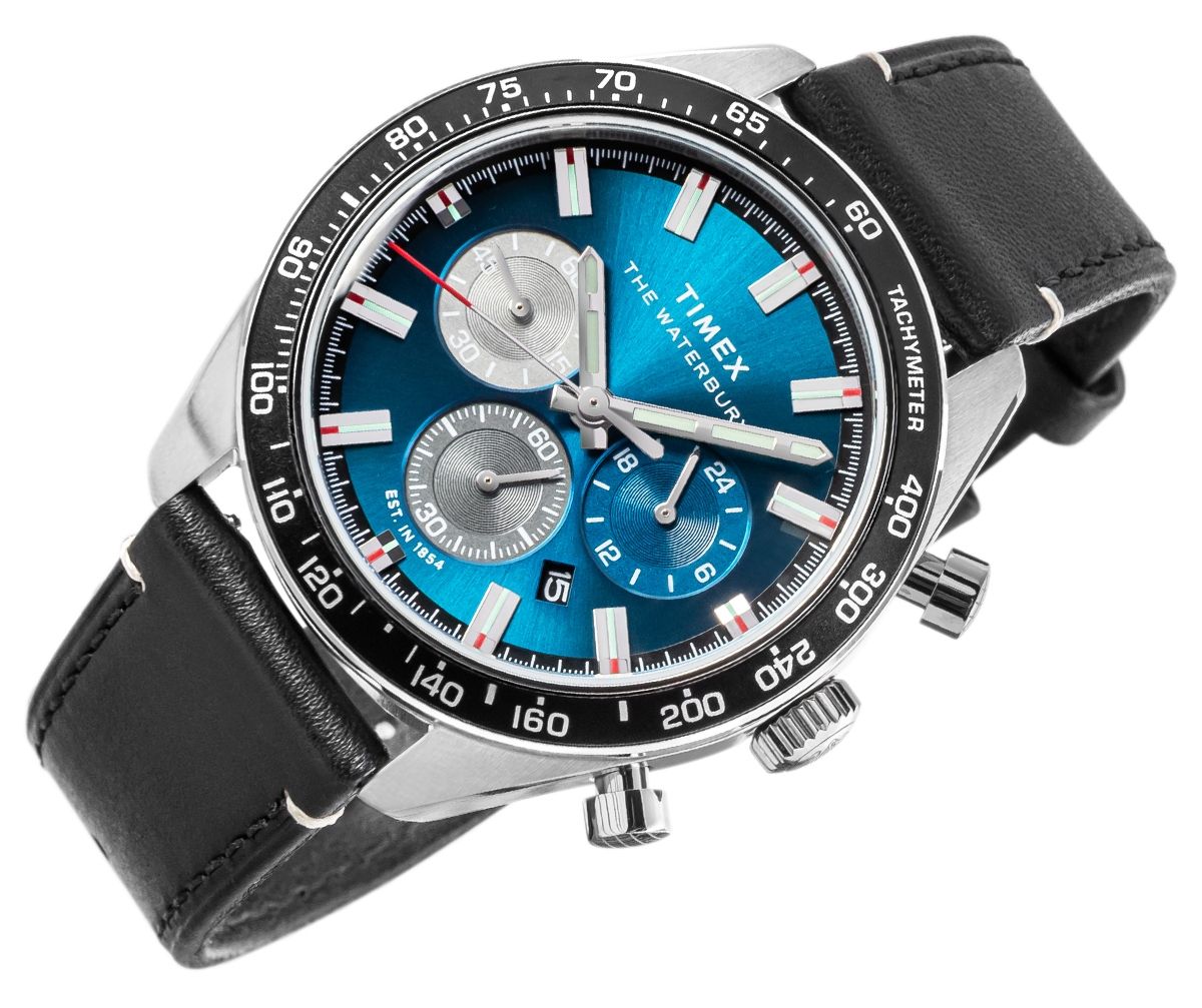 zegarek męski timex waterbury traditional chronograph tw2y18600 + box