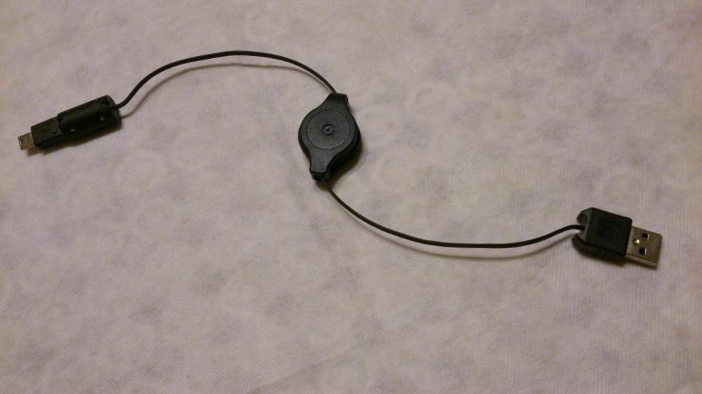 Kabel Usb - mini Usb zwijany automatycznie