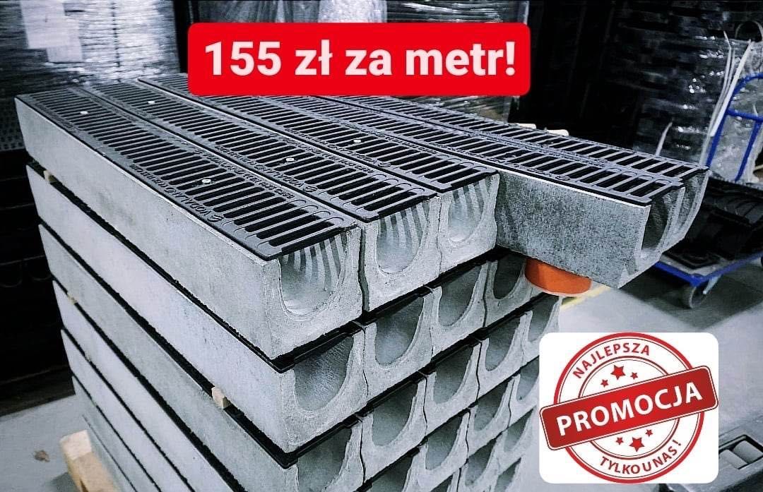 Odwodnienie drenaż kratka korytko ruszt C250 14cmx12,5cm do 25Ton C45