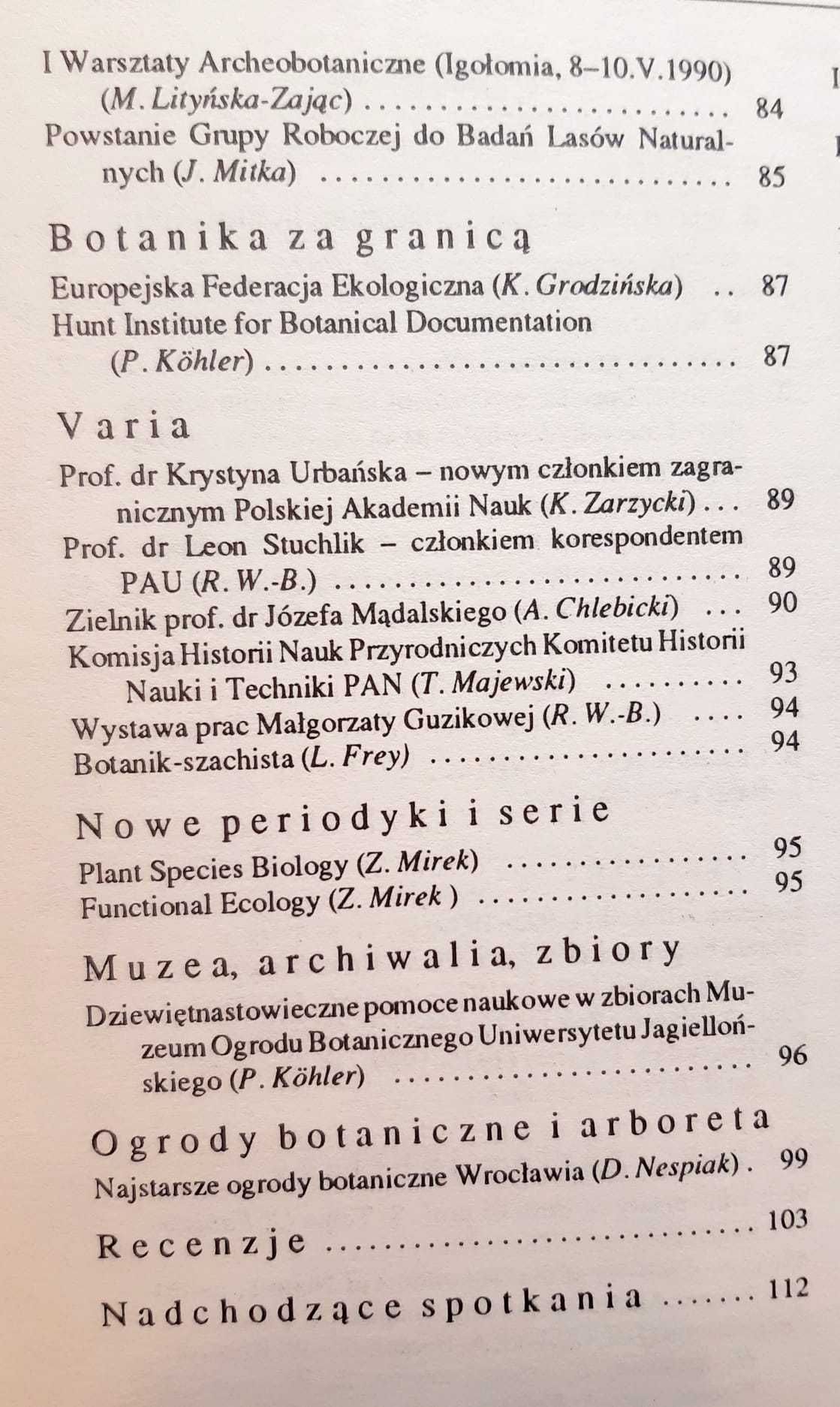 Wiadomości Botaniczne vol. 35 No. 3/4