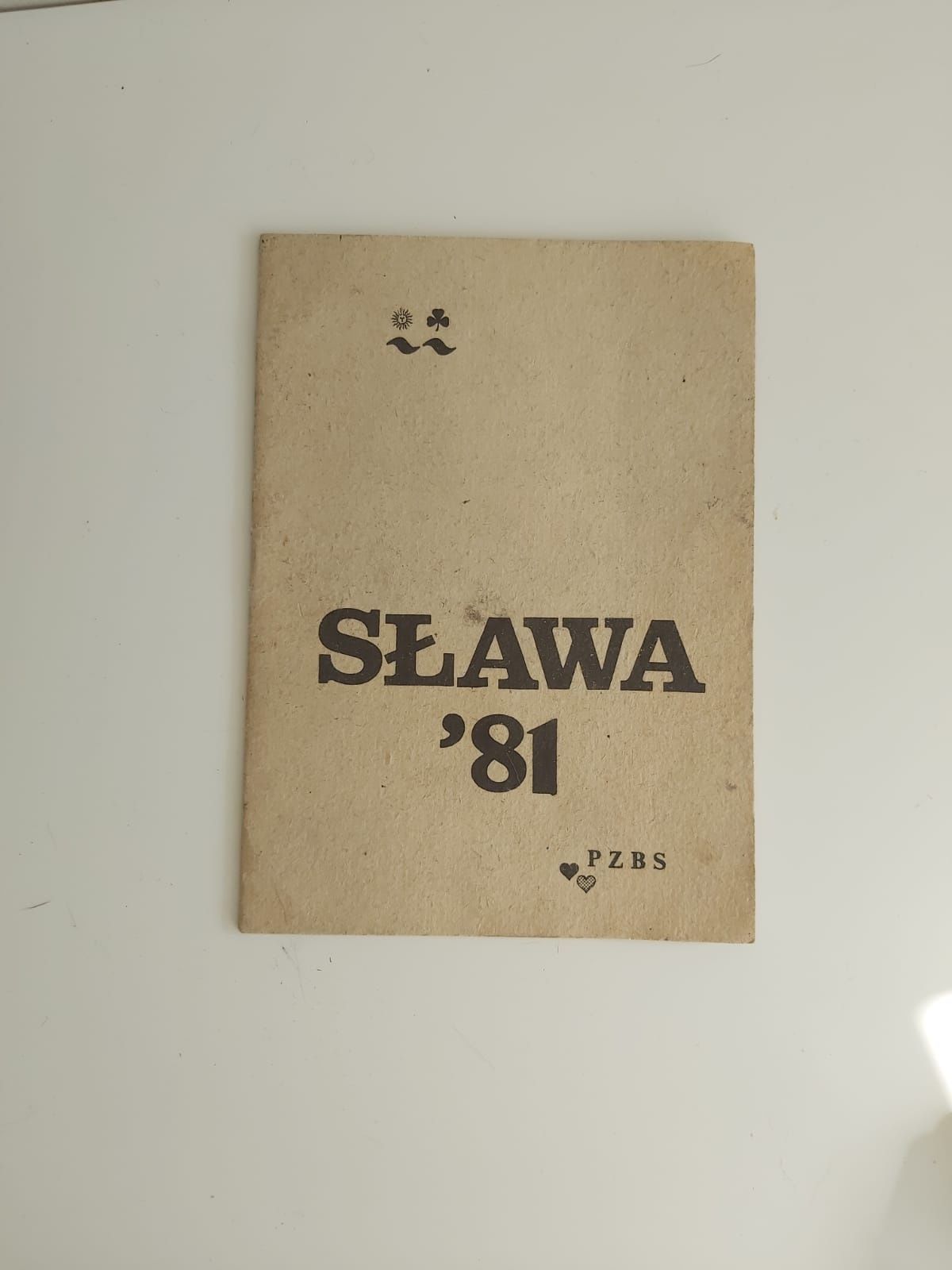 Sława '81 PZBS 1981 prl brydż karty gra wyniki zeszyt