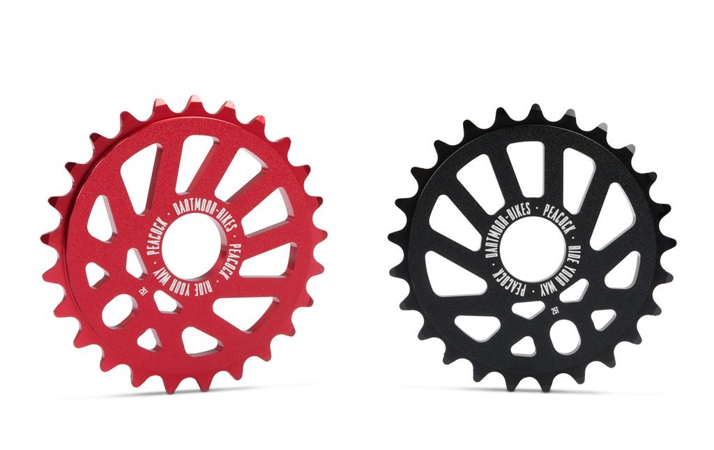 Zębatka BMX DARTMOOR PEACOCK / 25t / czerwona