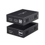 PWAYTEK HDMI KVM Przedłużacz USB 1080P Ethernet 45m