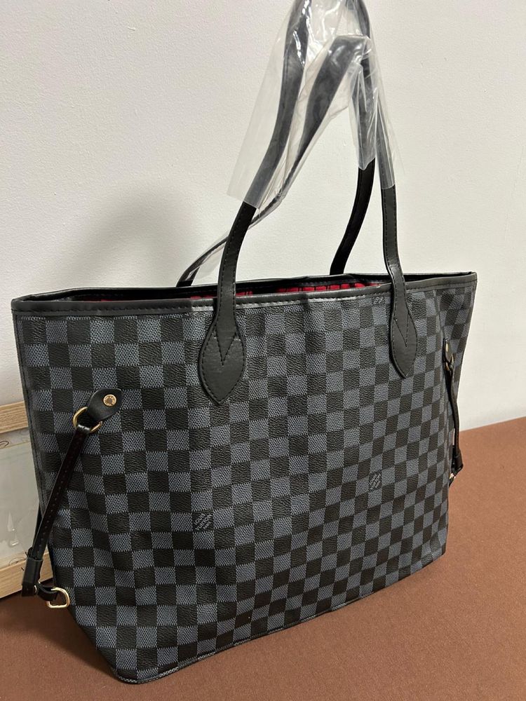 Torebka shoperka louis vuitton neverfull skórzana