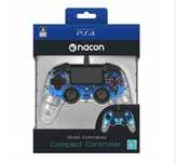 Nacon PS4 Compact Pad świecący niebieski + uchwyt