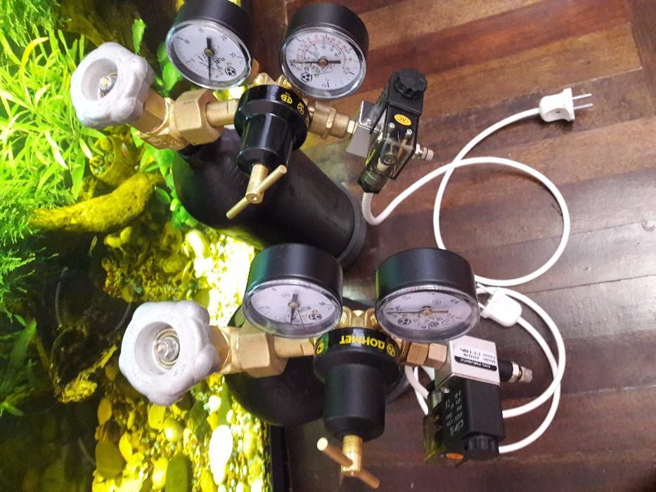 Со2 система Camozzi углекислотная аквариумная баллон балон камоци гроу