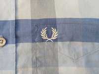 FRED PERRY рубашка Оригинал S Laurel в клетку