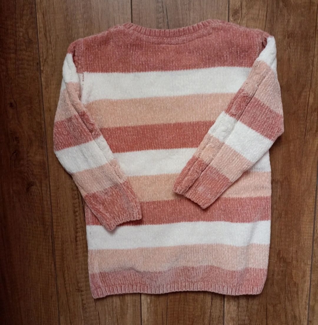 Little kids bluza sweter w paski włóczka rozm 110 4-5lat stan bdb