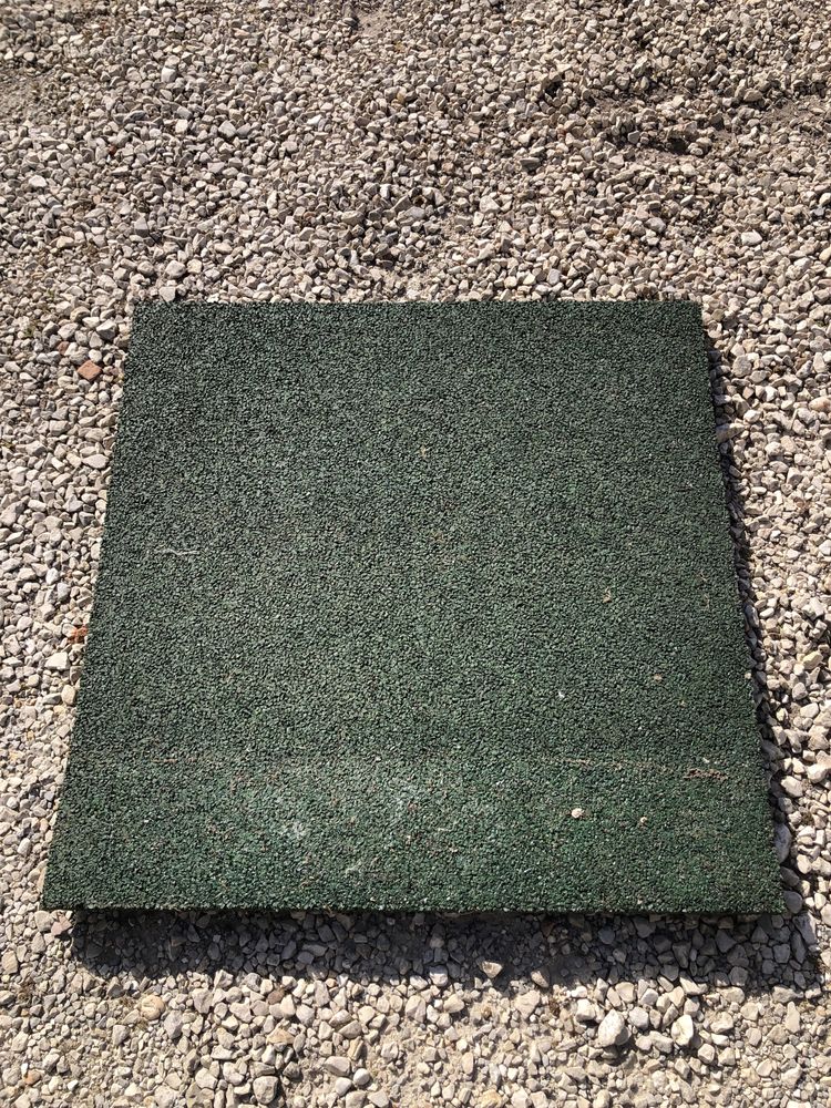 Tapete de Borracha 50x50cm Verde