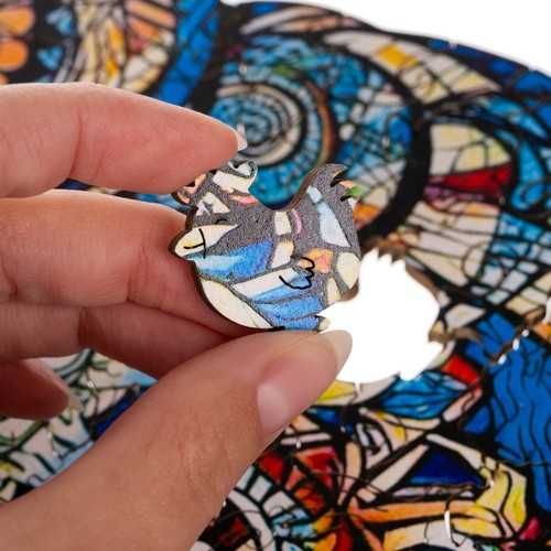 Puzzle Drewniane Układanka Sowa 177 el klocki puzzle dla dorosłych