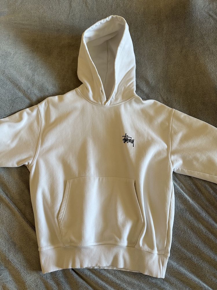 Stussy hoodie white basic