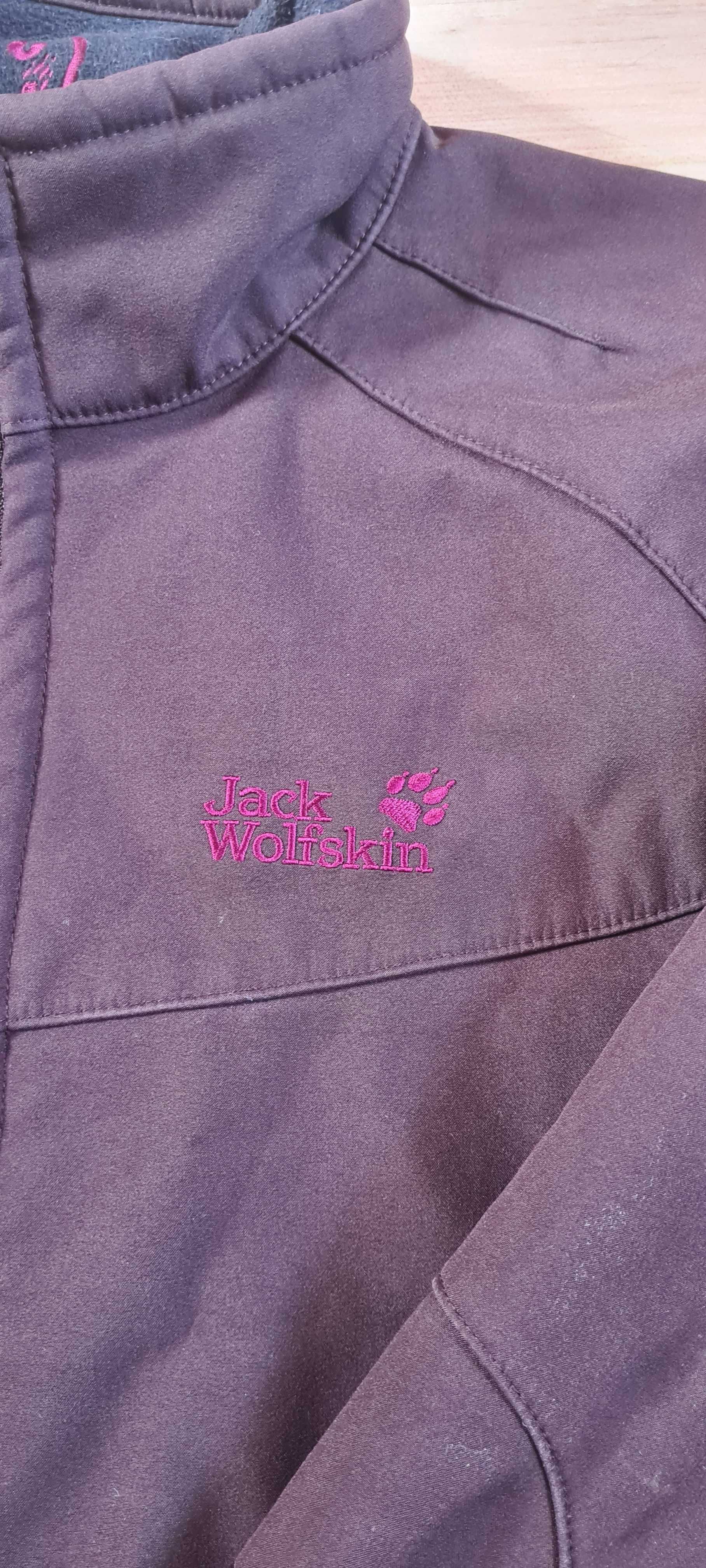 Brązowa przejściowa kurtka marki Jack Wolfskin w rozmiarze M