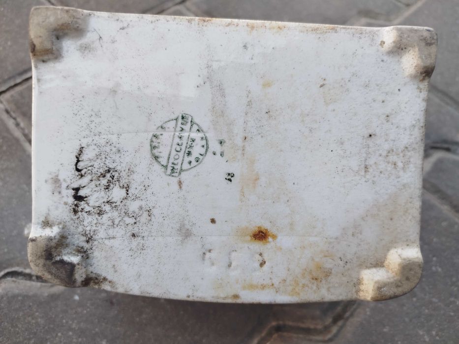 Solniczka Pojemnik na sól PRL Włocławek ceramiczny do odnowienia