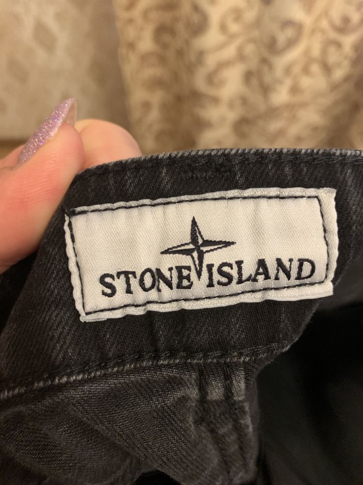 Stone Island..34р.Джинси.Чорно- сірі.Стан відмінний.