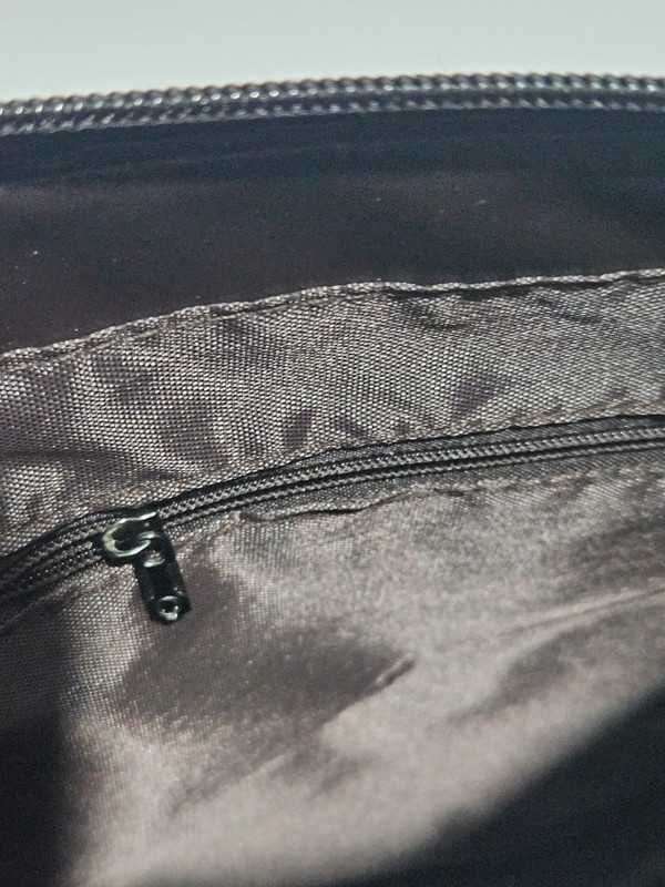 męska torba na ramię casual czekoladowy brąz ciemny brąz new eco skóra