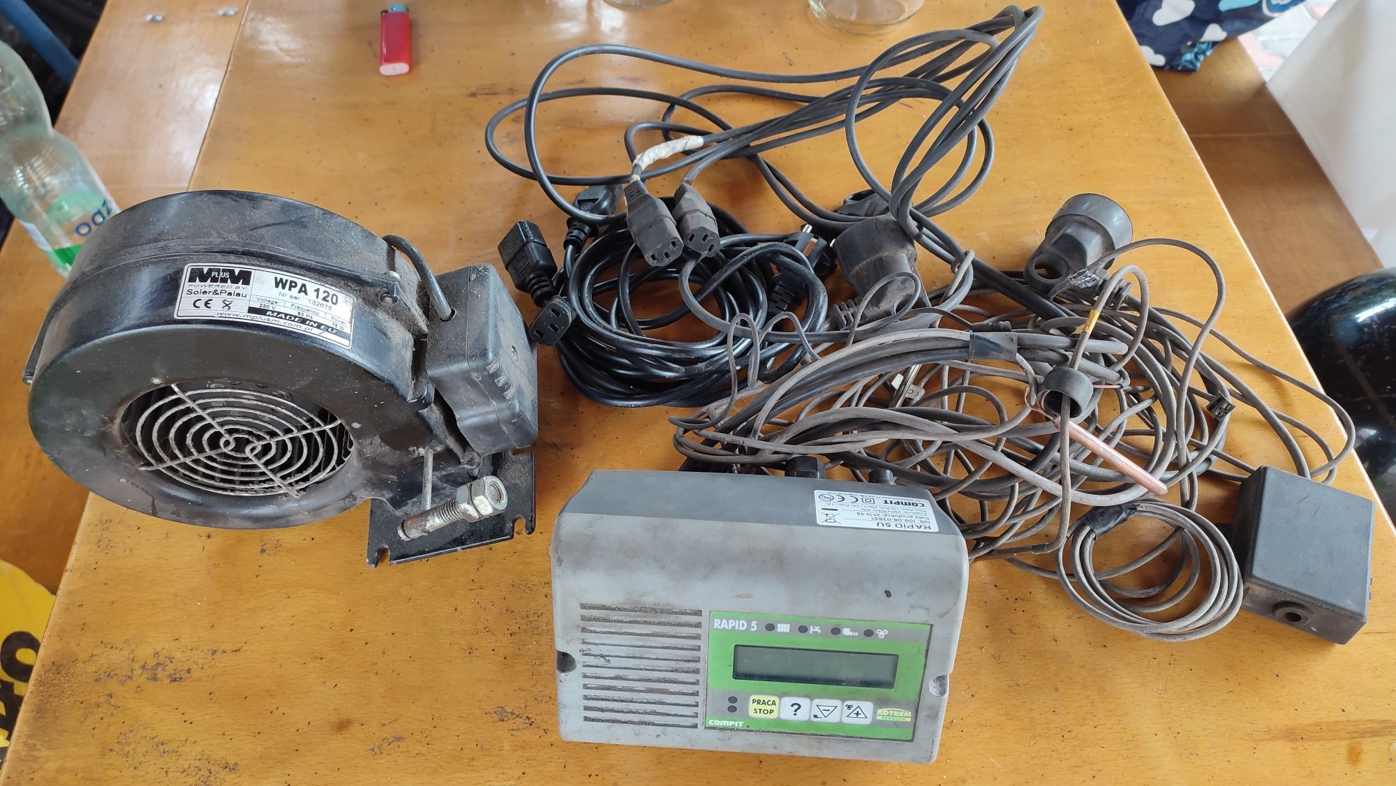 Dmuchawa wentylator WPA 120  sterownik Rapid 5u komplet