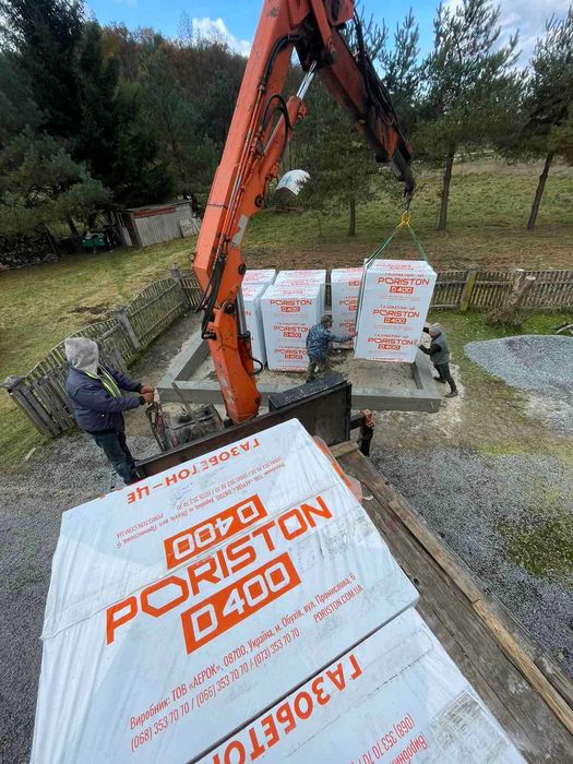 Газоблок, піноблок PORISTON (Аерок)  Борислав,Стрий, Моршин, Сколе