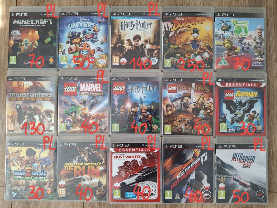 Gry dla dzieci i dorosłych na PS3