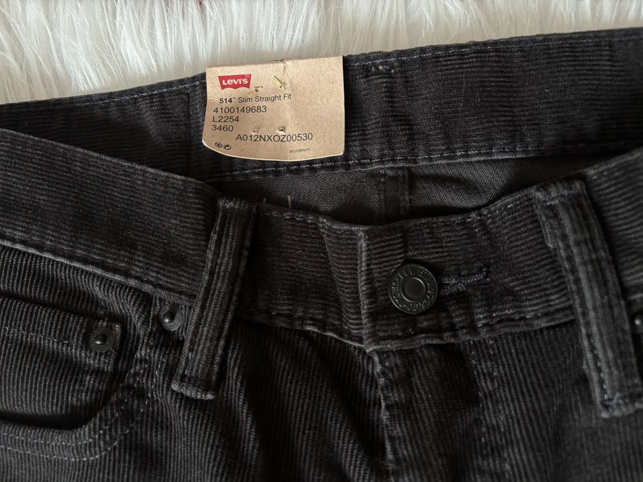 Nowe spodnie Levi’s 514 W:29 L:30 slimowane, sztruksowe