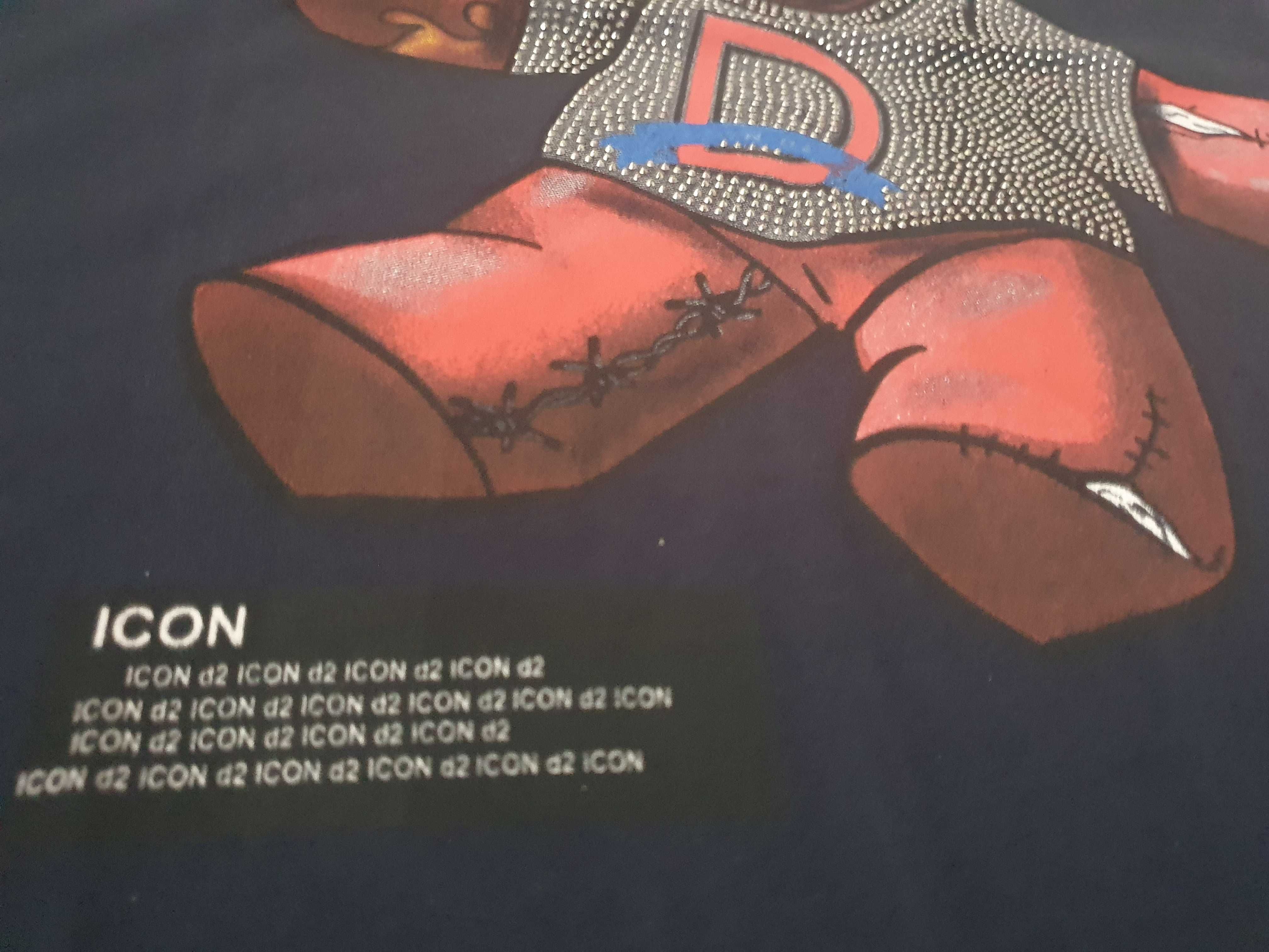 NOWA koszulka Dsquared2 Icon t-shirt miś Teddy L XL z misiem d2