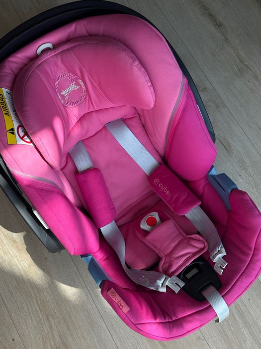 Cybex aton 5 fotelik z bazą 0-13kg + adaptery + moskitiera