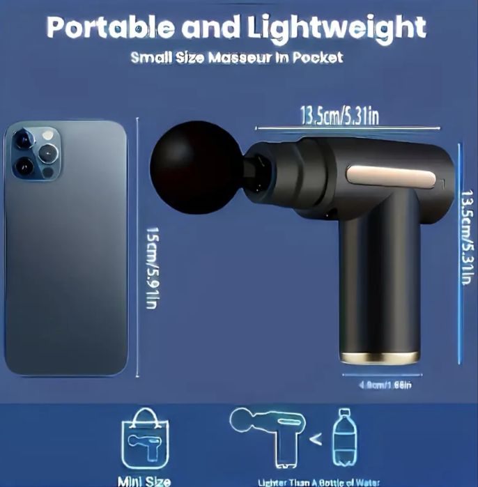 Міні масажер для тіла Gun Massager YE-720